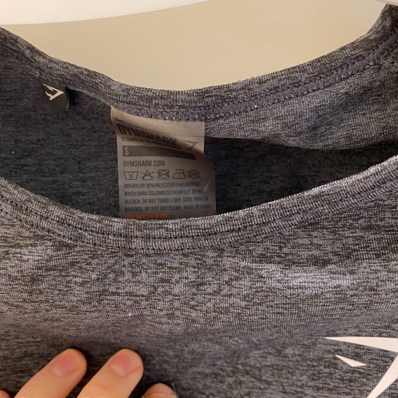 Gymshark short sleeve grey T hardly worn - Picture 3 of 5